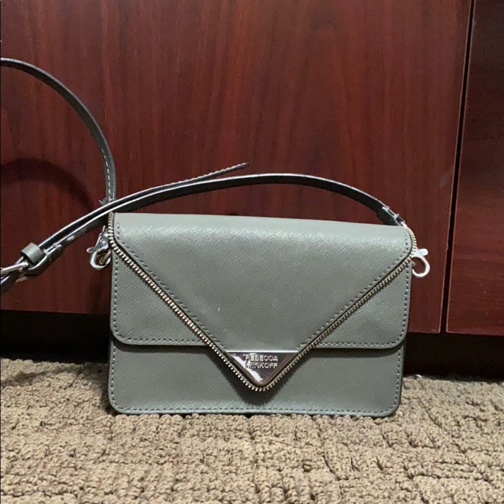 Rebecca Minkoff mini grey crossbody